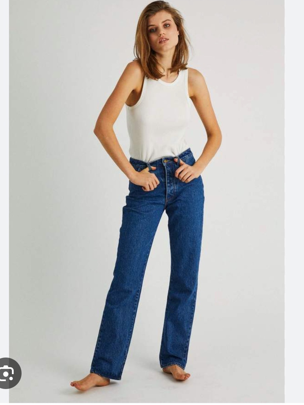 ROLLA'S Original Straight Jeans Blue Sz 29 100% Cotton High Rise Classic